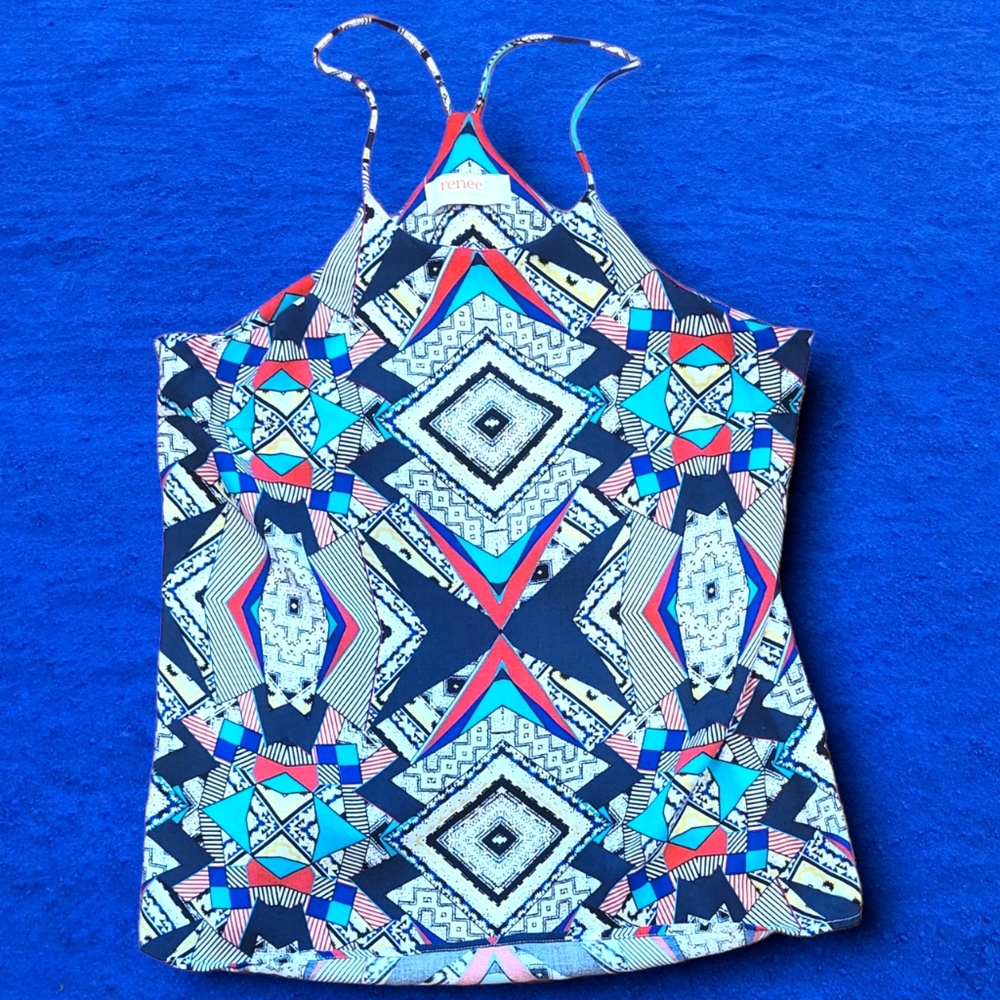 Renee C. Jayani Racerback Tank Top Size Large